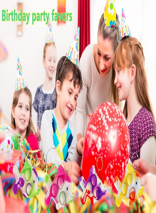 هوزكيب، ٢٠ عبوة من سلسلة مفاتيح صغيرة على شكل سمكة، هدايا لحفلات أعياد الميلاد وهدايا صيفية للطلاب - Image 4